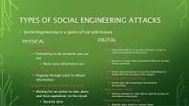 Social Engineering Attacks  